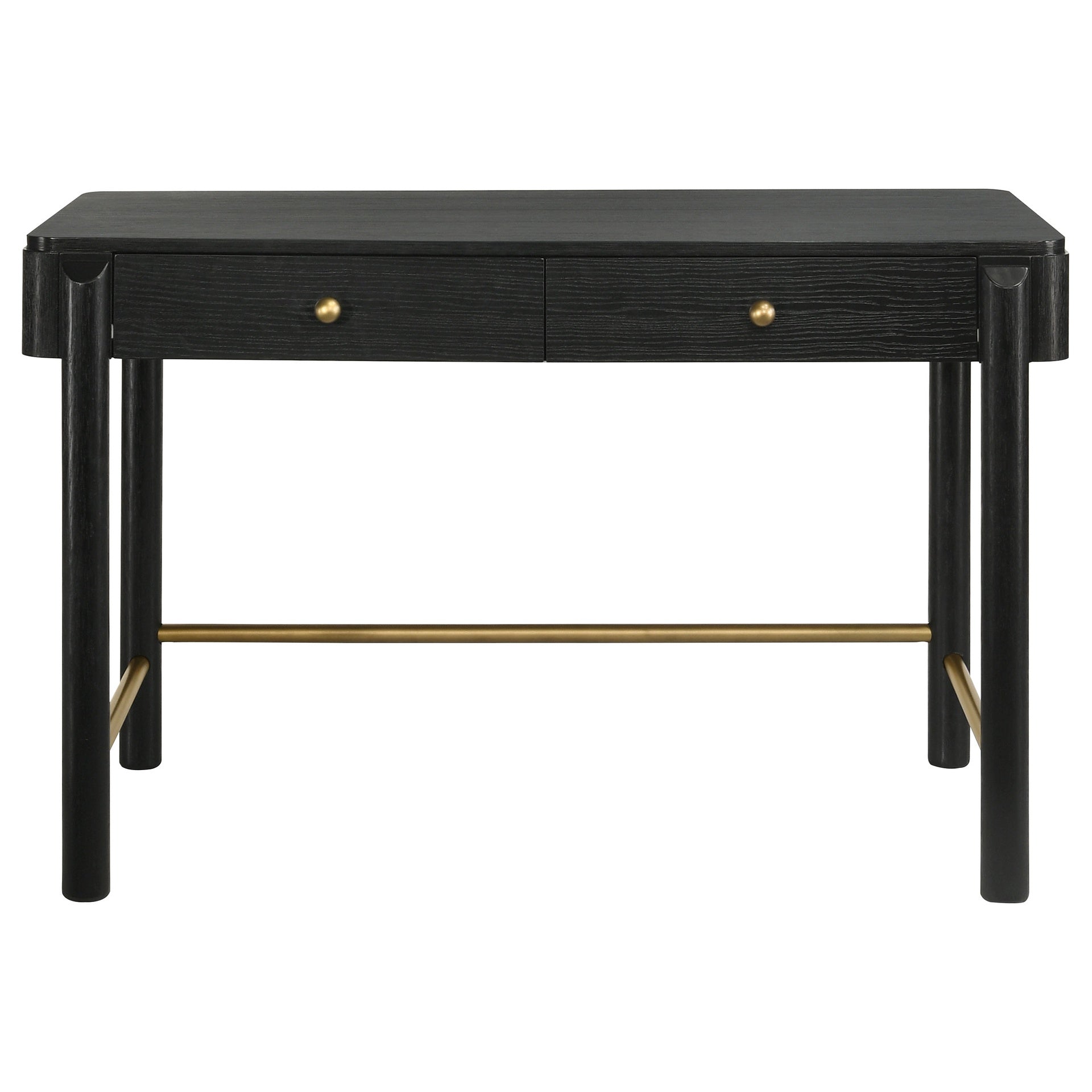 Anser Black 2-drawer Vanity Desk Makeup Table