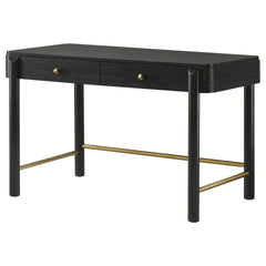 Anser Black 2-drawer Vanity Desk Makeup Table