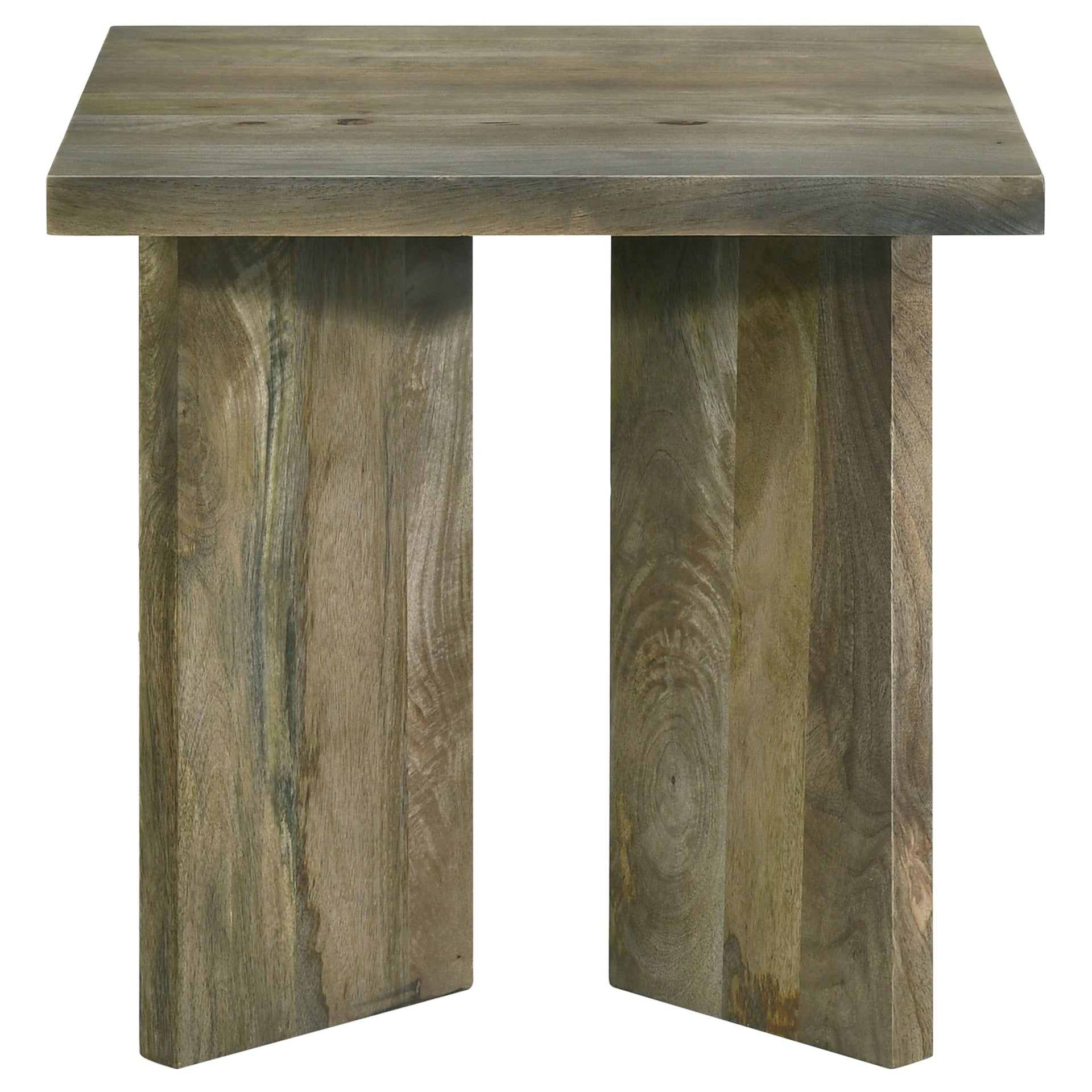 Donovan Mango Brown Square Solid Wood End Table