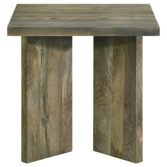 Donovan Mango Brown Square Solid Wood End Table