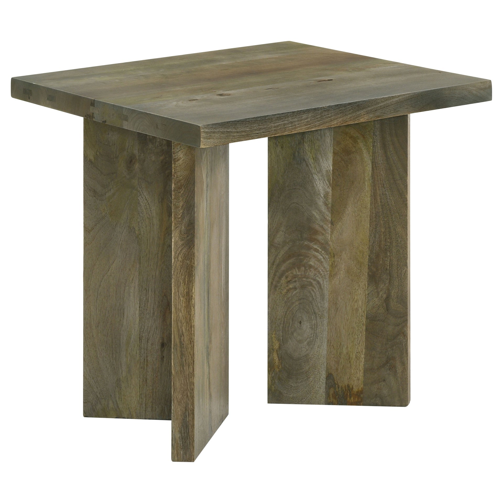 Donovan Mango Brown Square Solid Wood End Table
