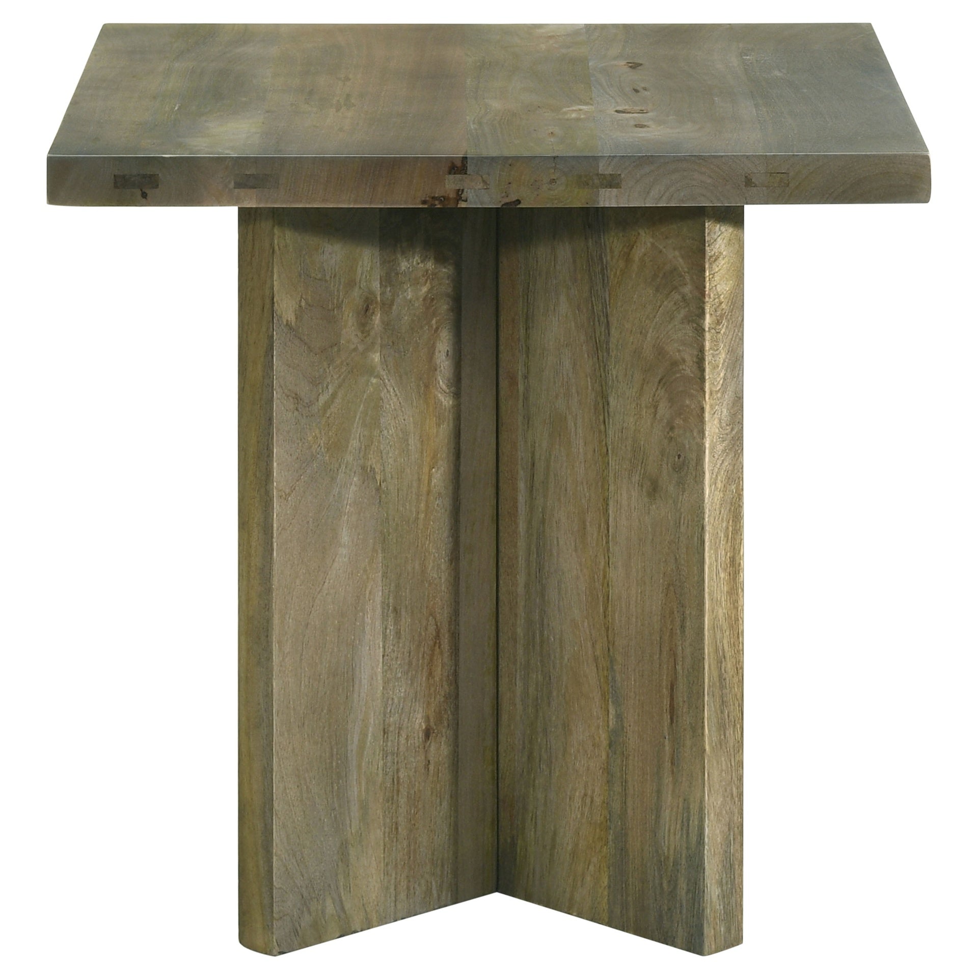 Donovan Mango Brown Square Solid Wood End Table