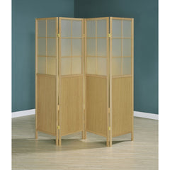 Gabby Natural 4-Panel Room Divider Folding Shoji Screen