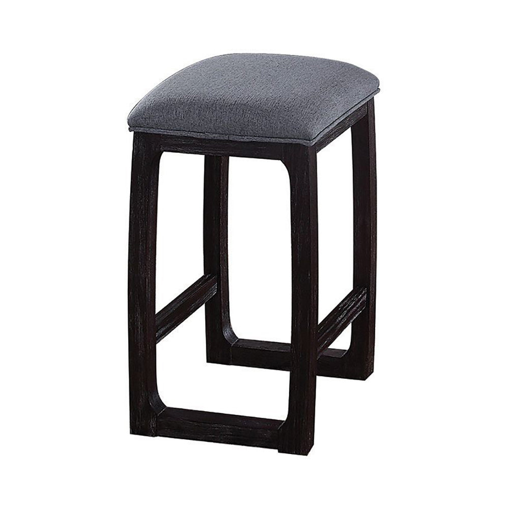 Weathered Espresso and Grey Counter Height Stool