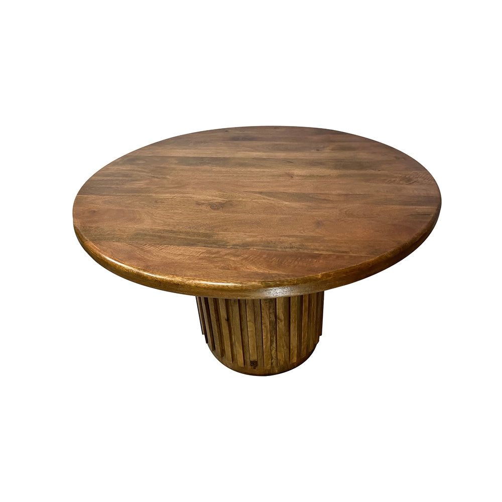 D47x30" Wooden Pedestal Dining Table, Brown