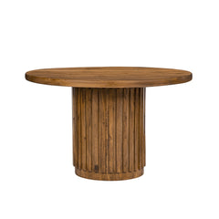 D47x30" Wooden Pedestal Dining Table, Brown