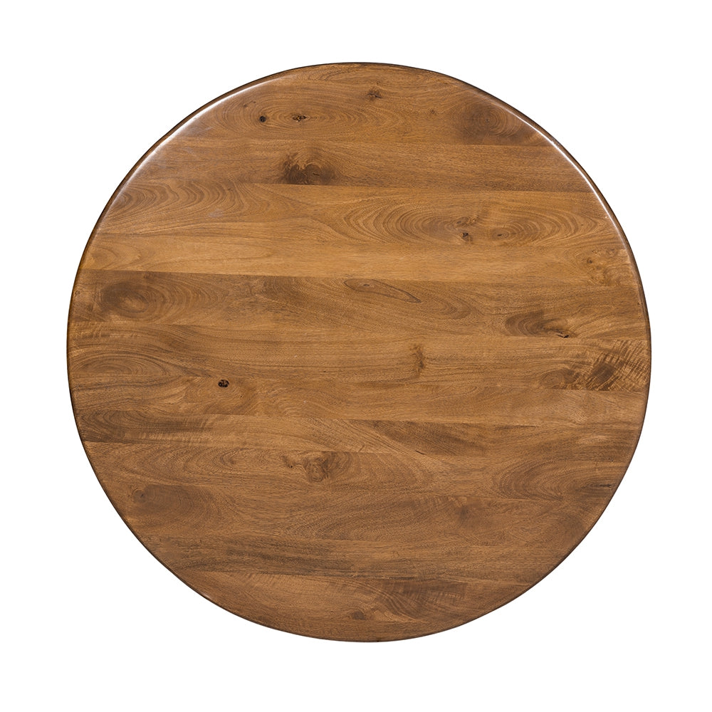 D47x30" Wooden Pedestal Dining Table, Brown