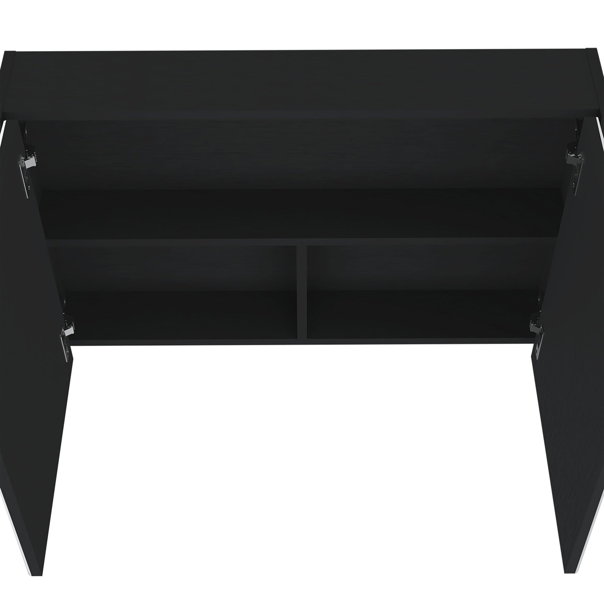 Medicine Cabinet 19.70" H, with 2 Doors, 3 Shelves, 2 Mirrors, Black