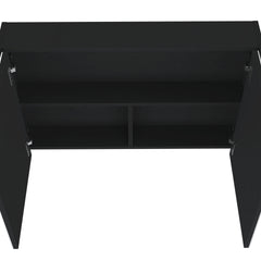 Medicine Cabinet 19.70" H, with 2 Doors, 3 Shelves, 2 Mirrors, Black