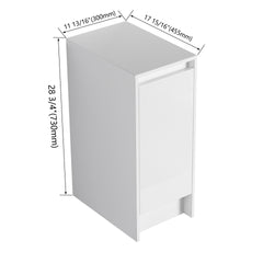 12" Freestanding Bathroom Storage Cabinets,Soft Close Doors,Floor Mounting Design,(KD-Packing)