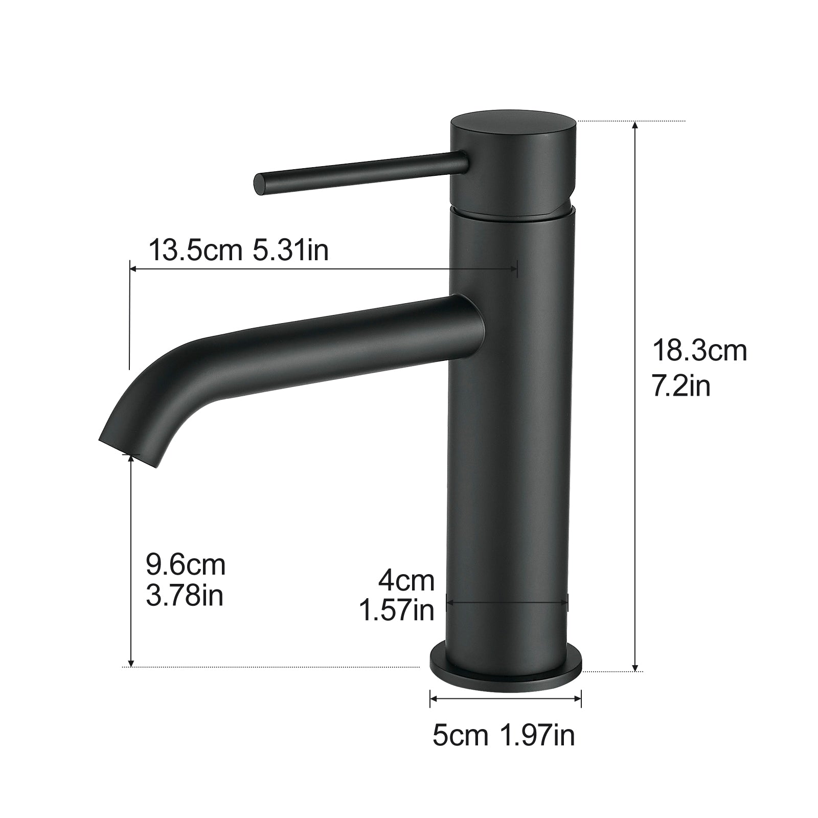 Black Bathroom Faucet Black Faucet for Bathroom Sink, Single Hole Bathroom Faucet Modern Single Handle Vanity Basin Faucet
