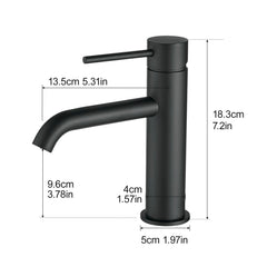 Black Bathroom Faucet Black Faucet for Bathroom Sink, Single Hole Bathroom Faucet Modern Single Handle Vanity Basin Faucet