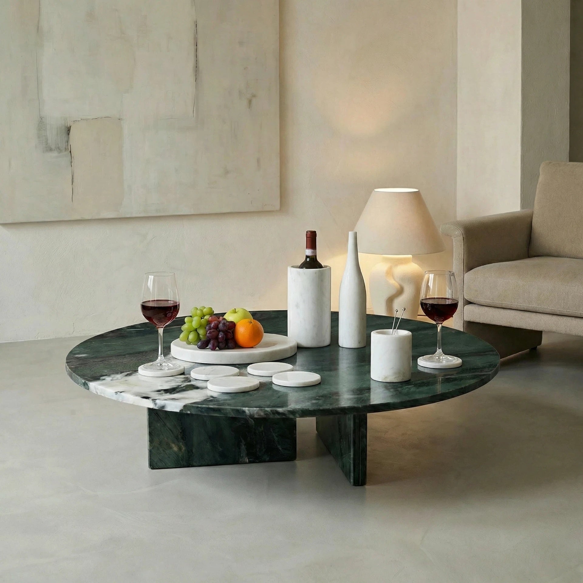 White natural marble dining room accessories set, natural stone, luxury 10 pcs set, genuine marble, real marble