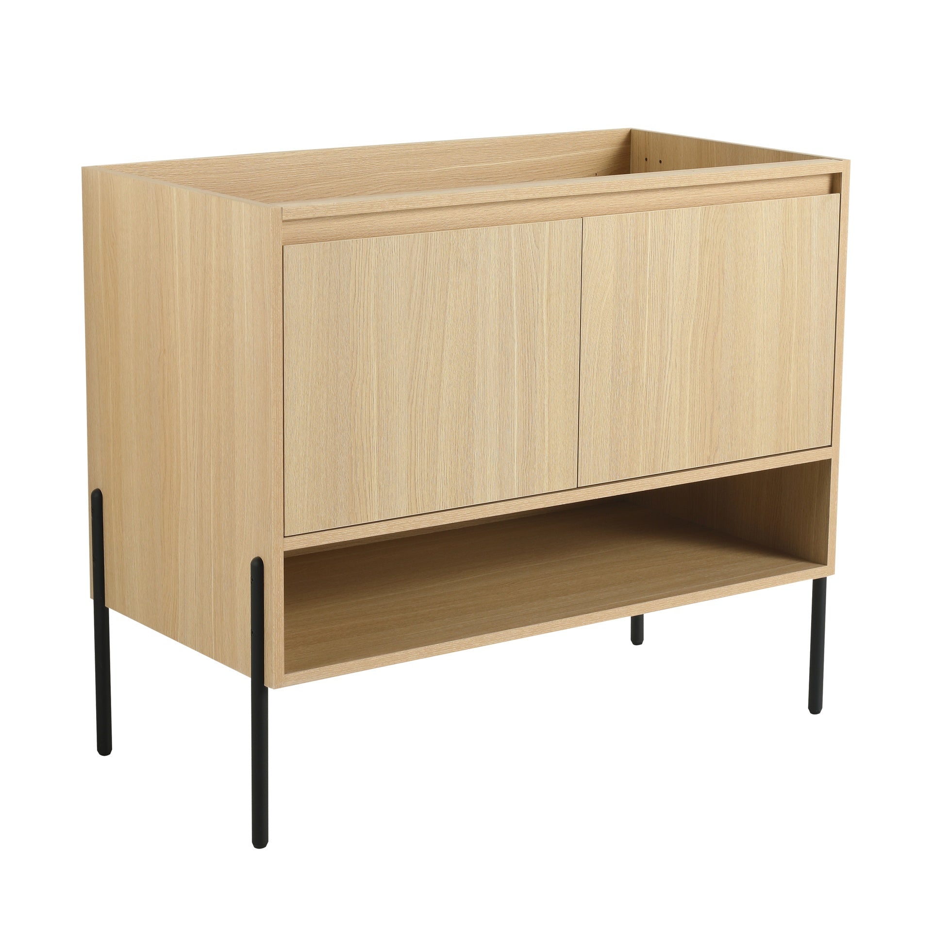 36" Freestanding Bathroom Vanity & 2 Soft-Close Cabinet Doors (KD-Packing)-Excluding Sink
