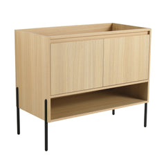 36" Freestanding Bathroom Vanity & 2 Soft-Close Cabinet Doors (KD-Packing)-Excluding Sink