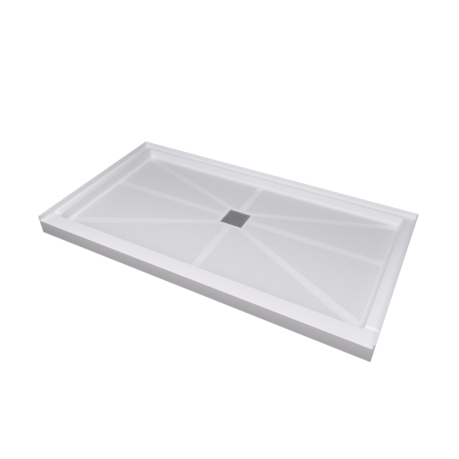 Glasstone shower base SMC solid white finish 6034