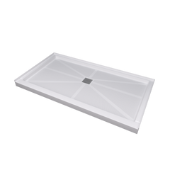 Glasstone shower base SMC solid white finish 6034