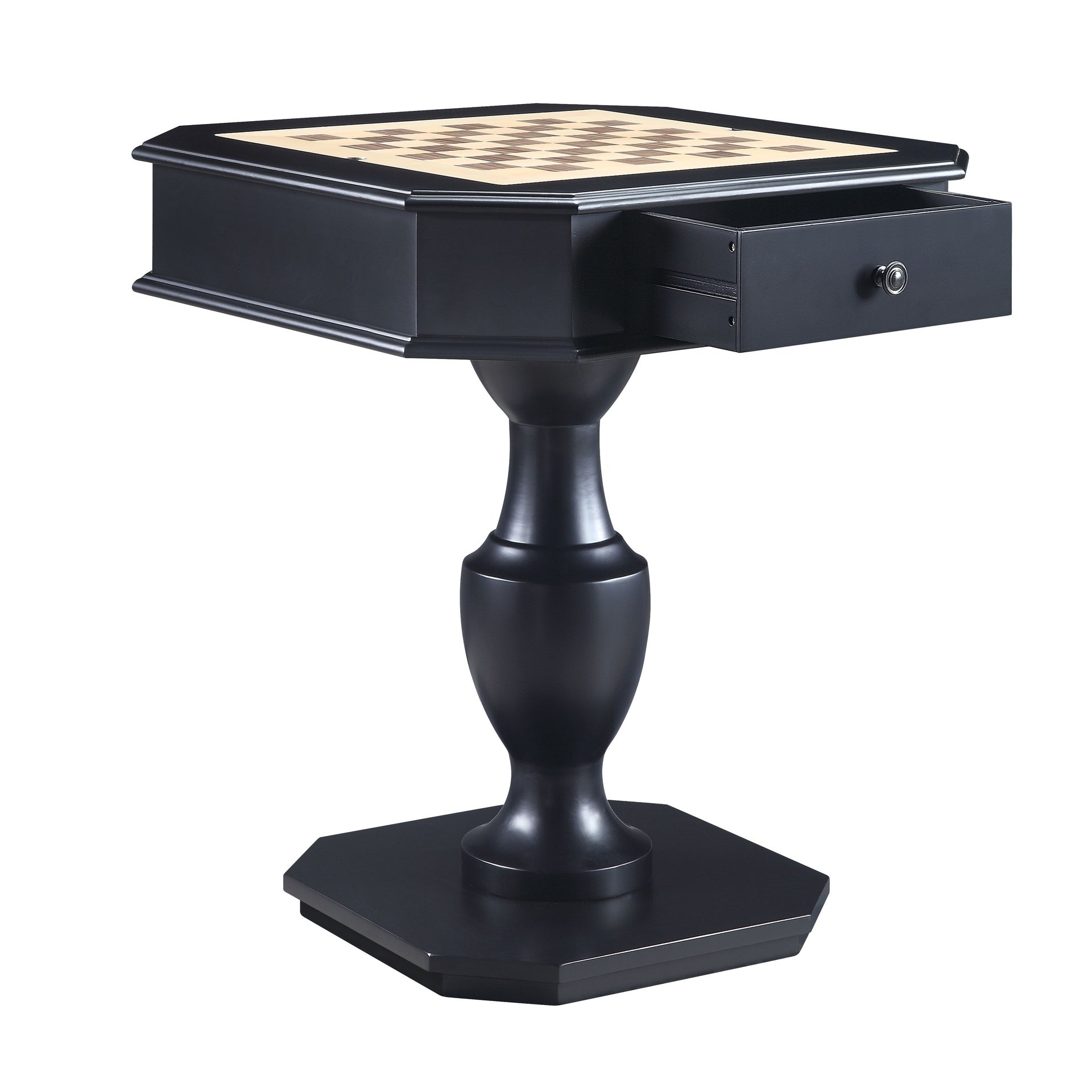 Galini Black Finish Game Table