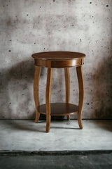 Aberta Walnut Finish Accent Table