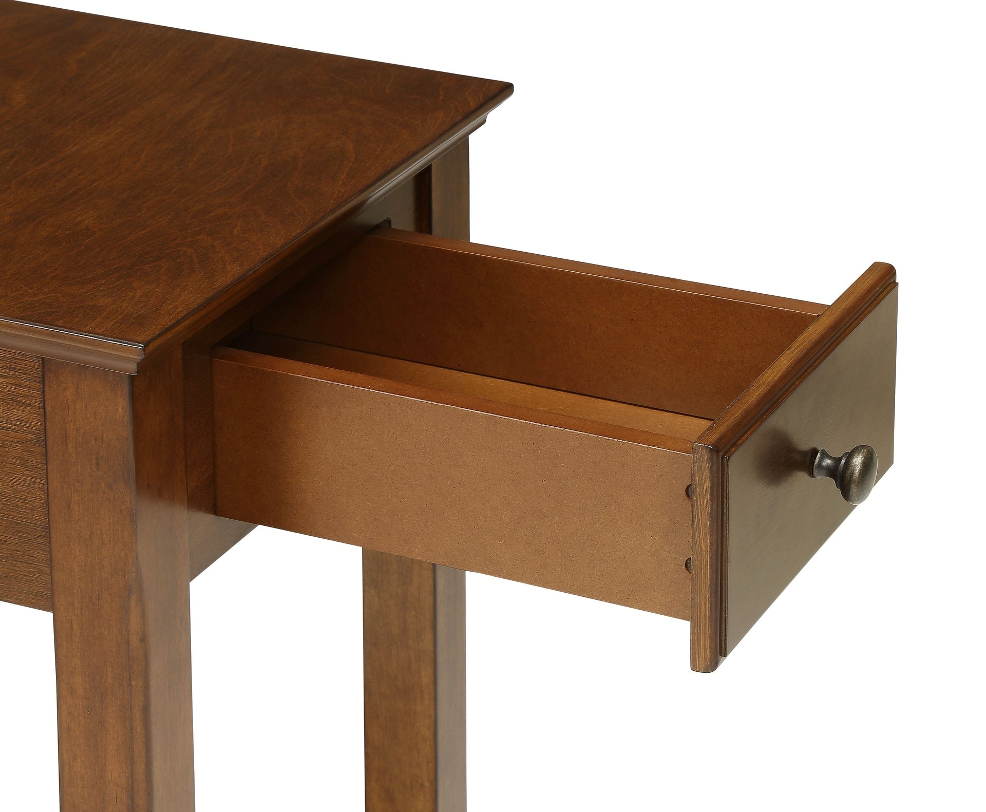 Bertie Walnut Finish Accent Table