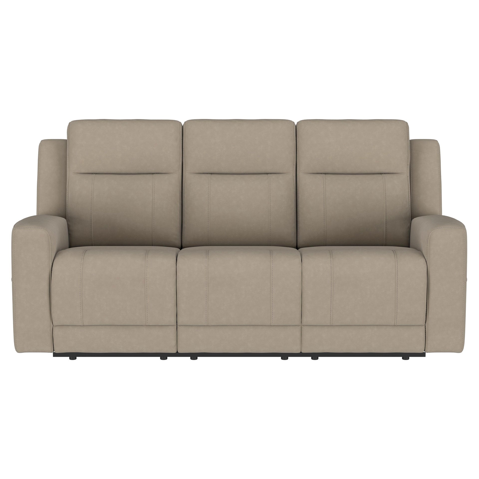 Slater Taupe Upholstered Reclining Sofa
