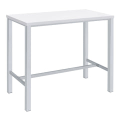 Nimitz White High Gloss and Chrome 5-Piece Bar Set
