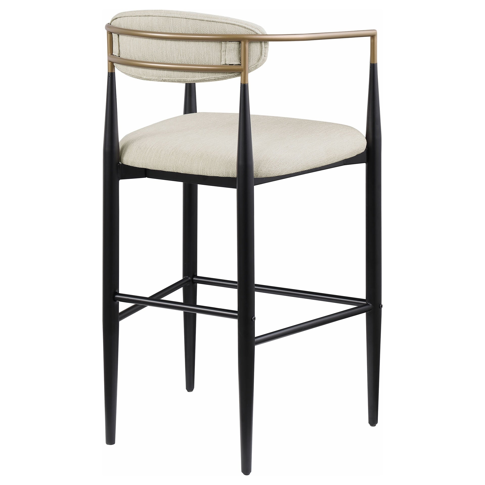 Renfroe Beige Fabric Upholstered Bar Chair (Set of 2)