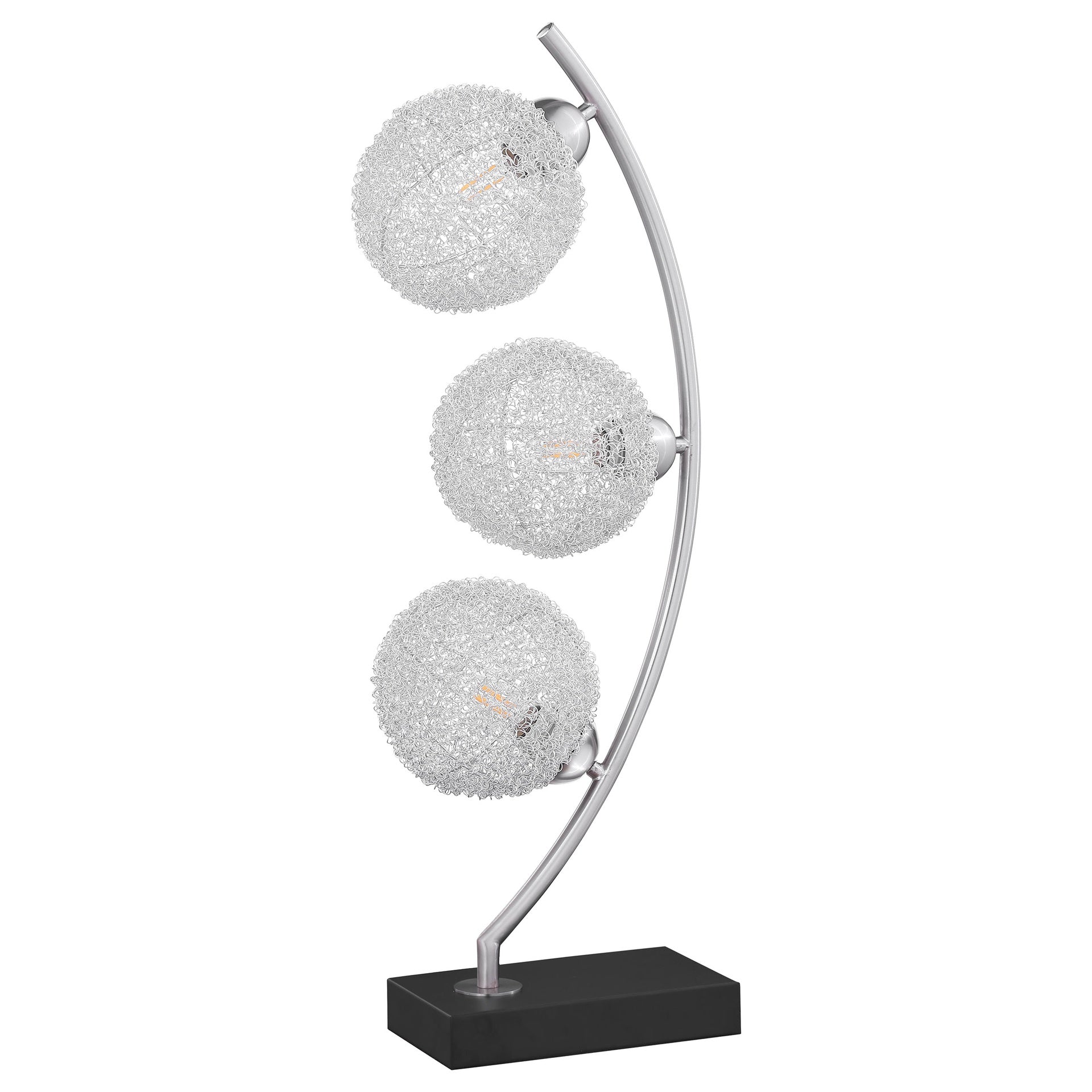 McDougal McDougal Black 30-inch Woven Spherical Metal Table Lamp