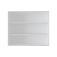 White Wall Cabinet with Open Storage