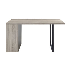 Grey Oak and Black 2- Shelf Dining Table