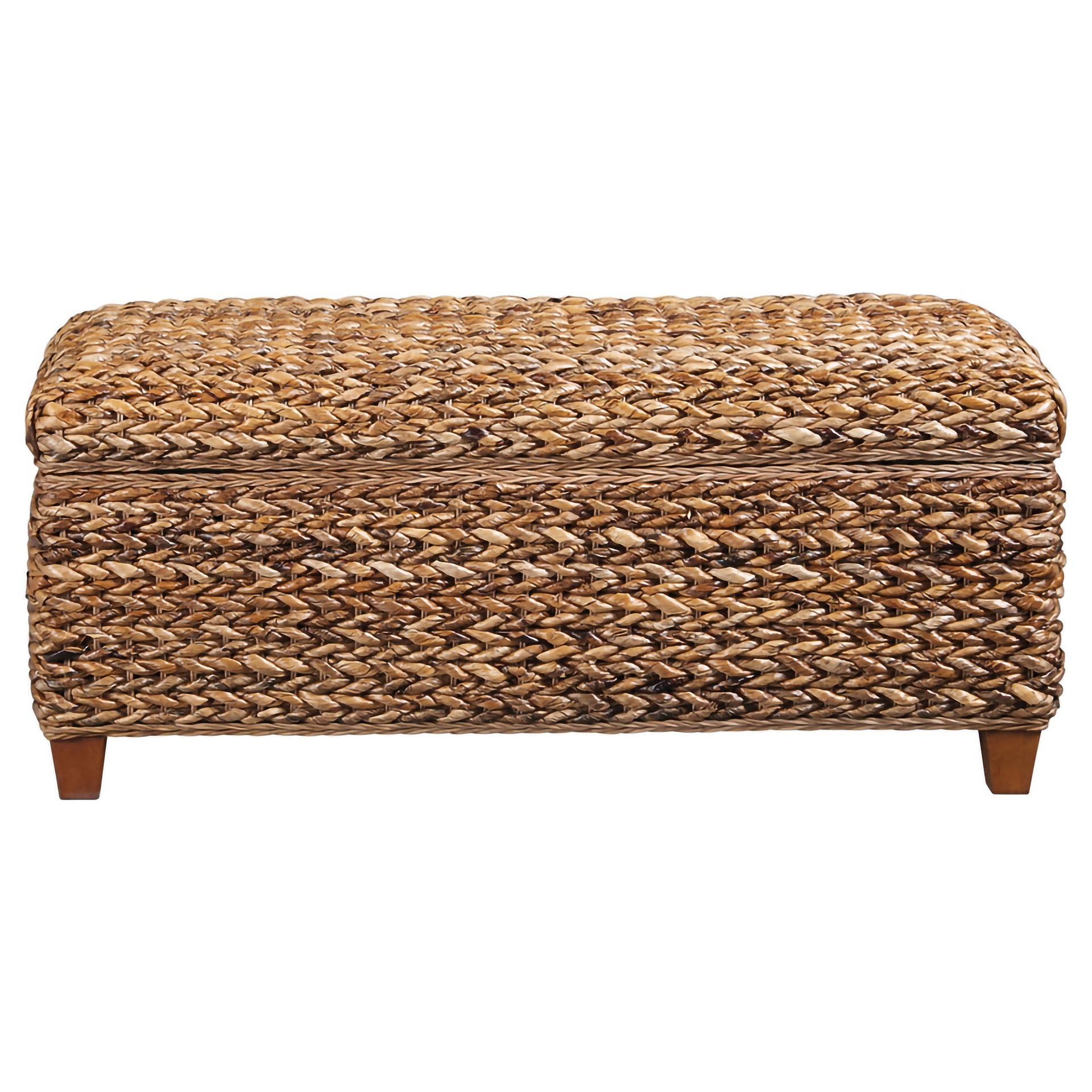 Amber Woven Banana Leaf Storage Trunk