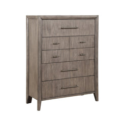 Avana 5 Drawer Chest, No Assembly Required, Smoky Greige Finish