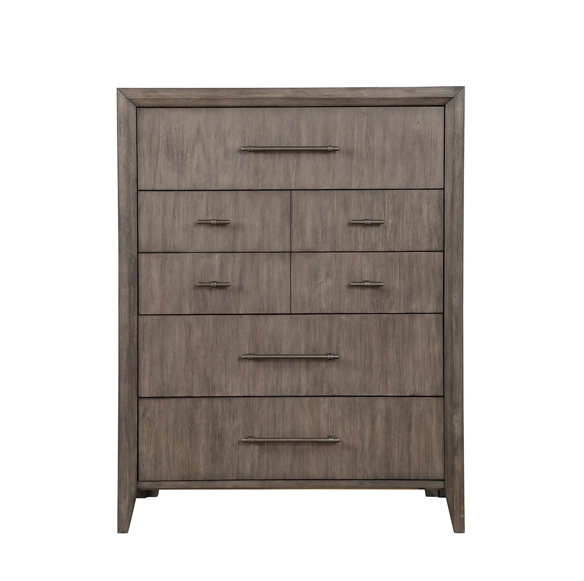 Avana 5 Drawer Chest, No Assembly Required, Smoky Greige Finish