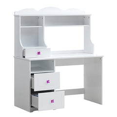 White 2-Drawer Writing Desk