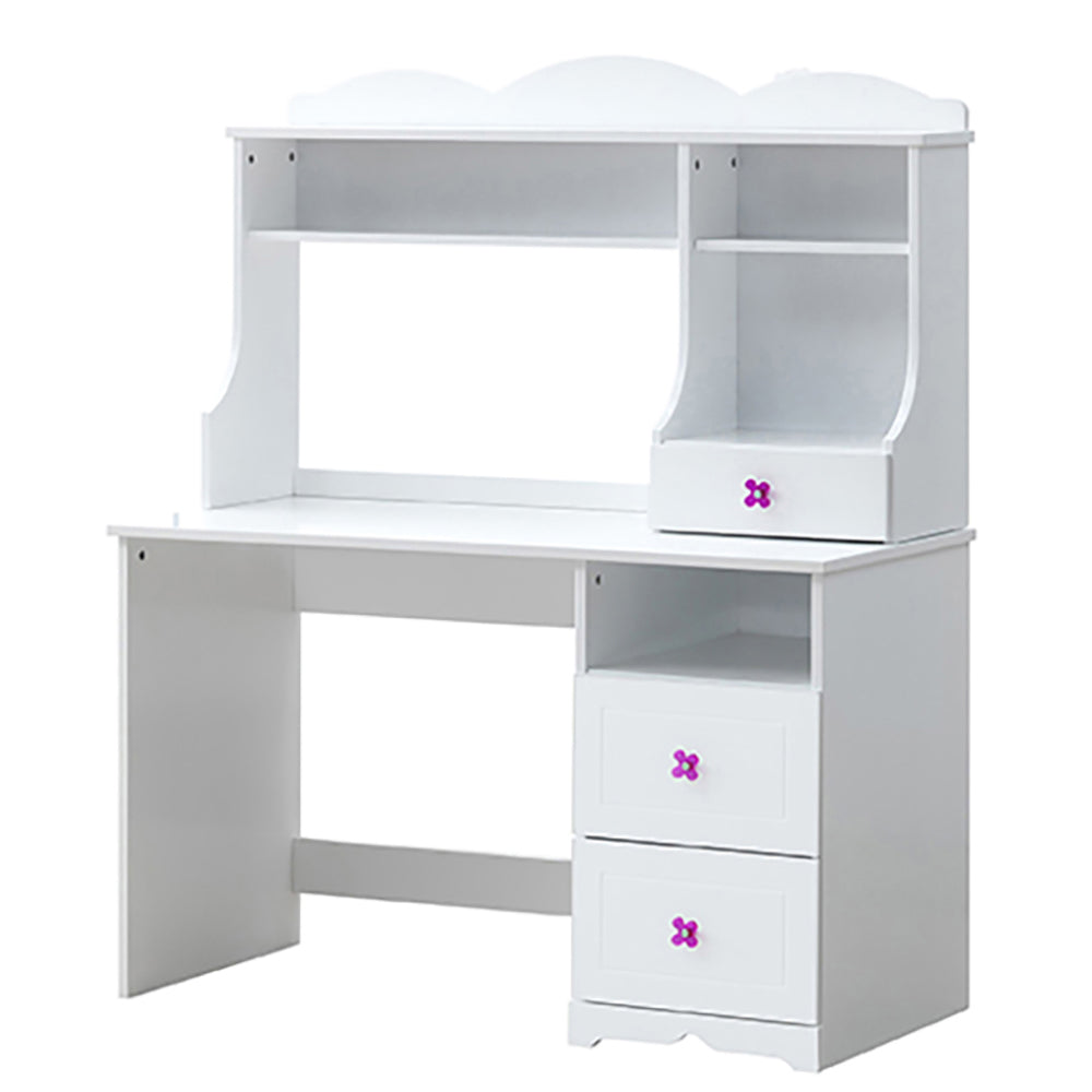 White 2-Drawer Writing Desk