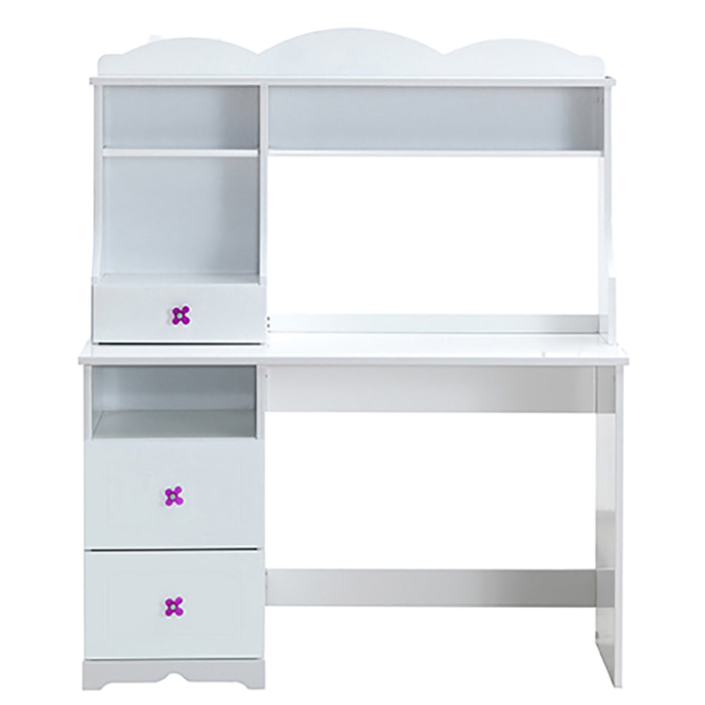 White 2-Drawer Writing Desk