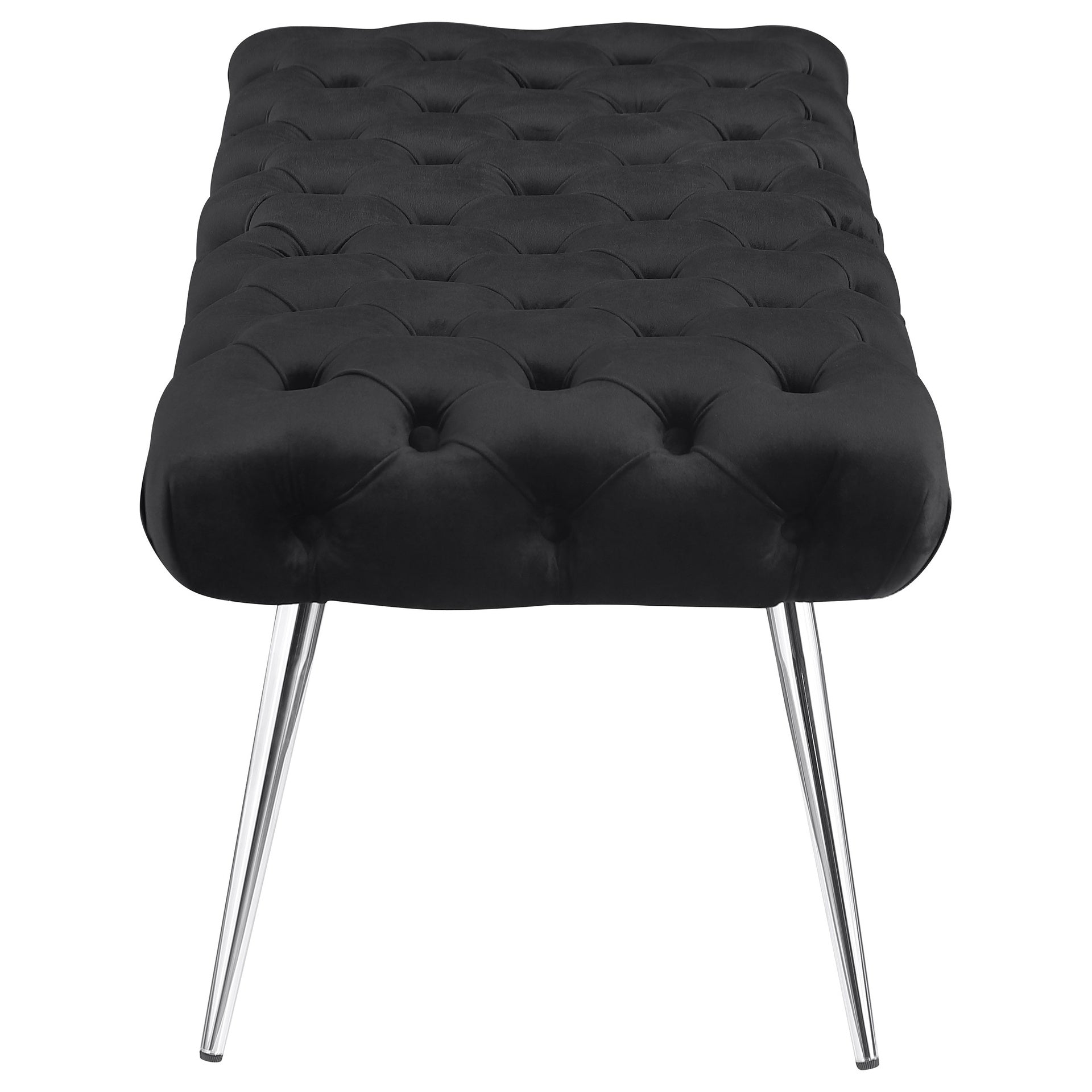 Galiano Black Upholstered Tufted Bench
