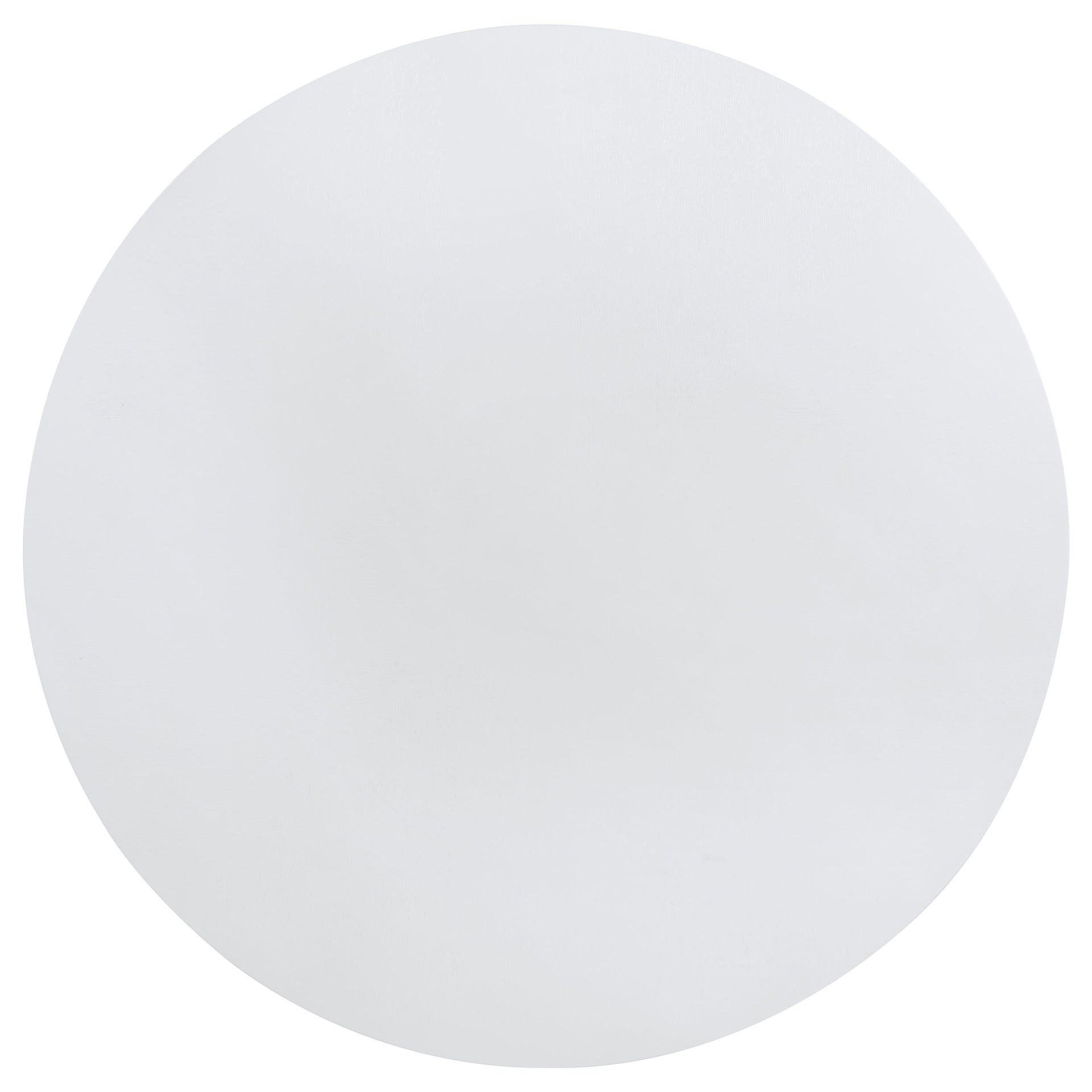 Tyler Pearl White Round Dining Wood Table with Shelf