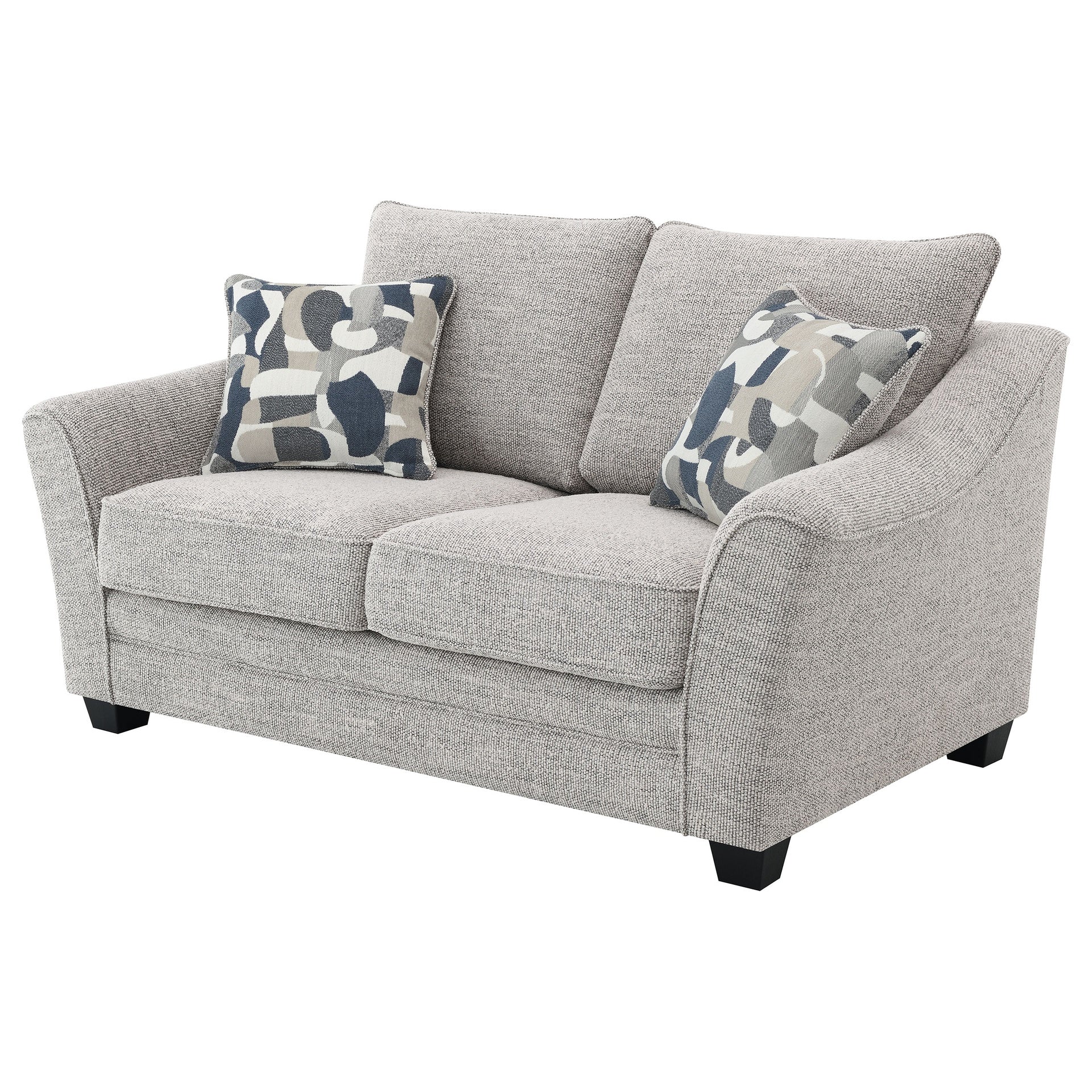 Lido Light Grey Upholstered Loveseat