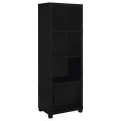 Sandlin Black 3-shelf Engineered Wood Media Tower