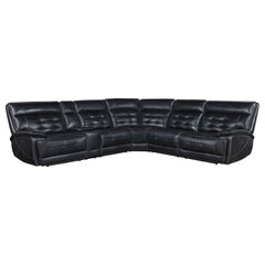 Hayden Black Dual Power Reclining Sectional Sofa