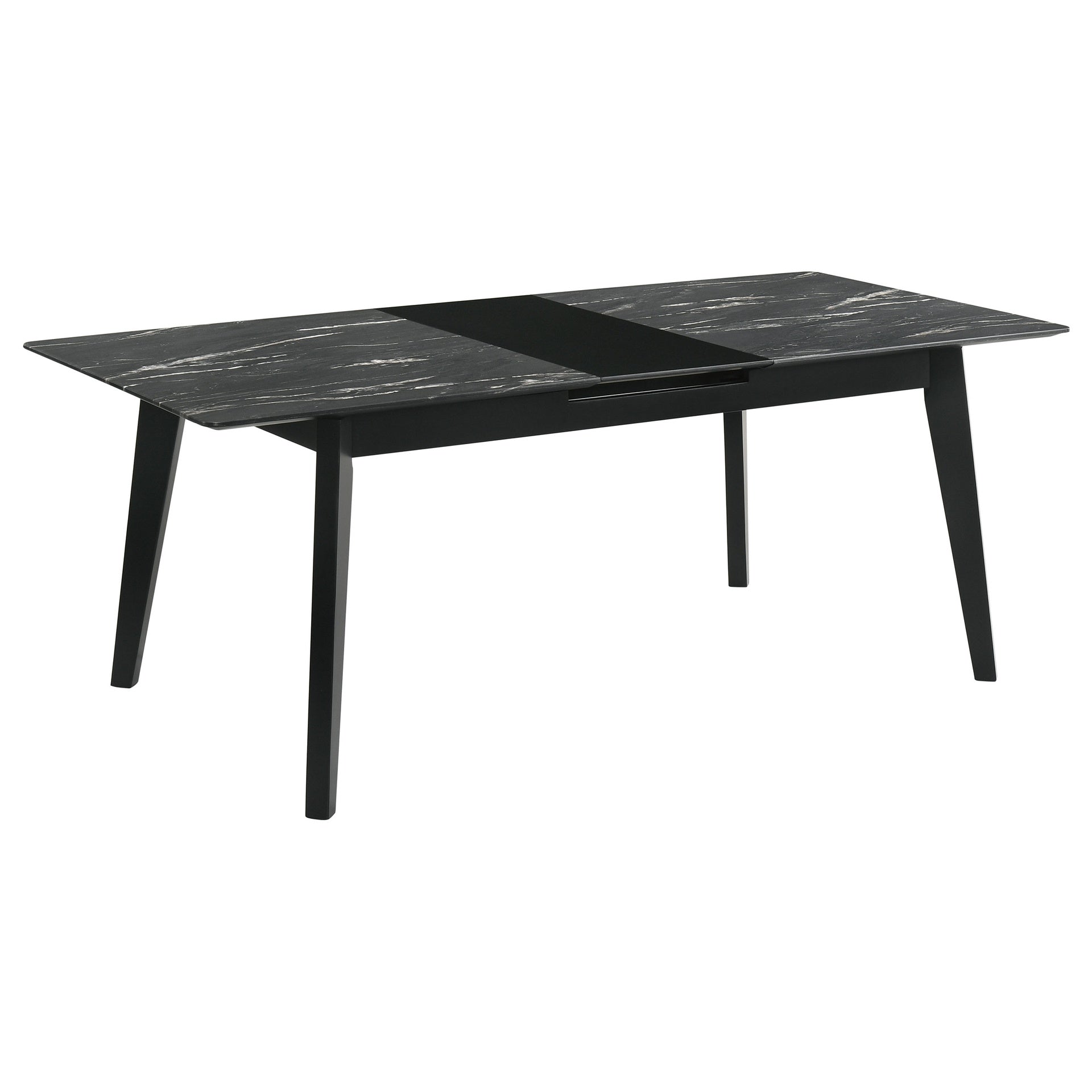 Bellingham Black Dining Table with Self-Storing Extension Leaf