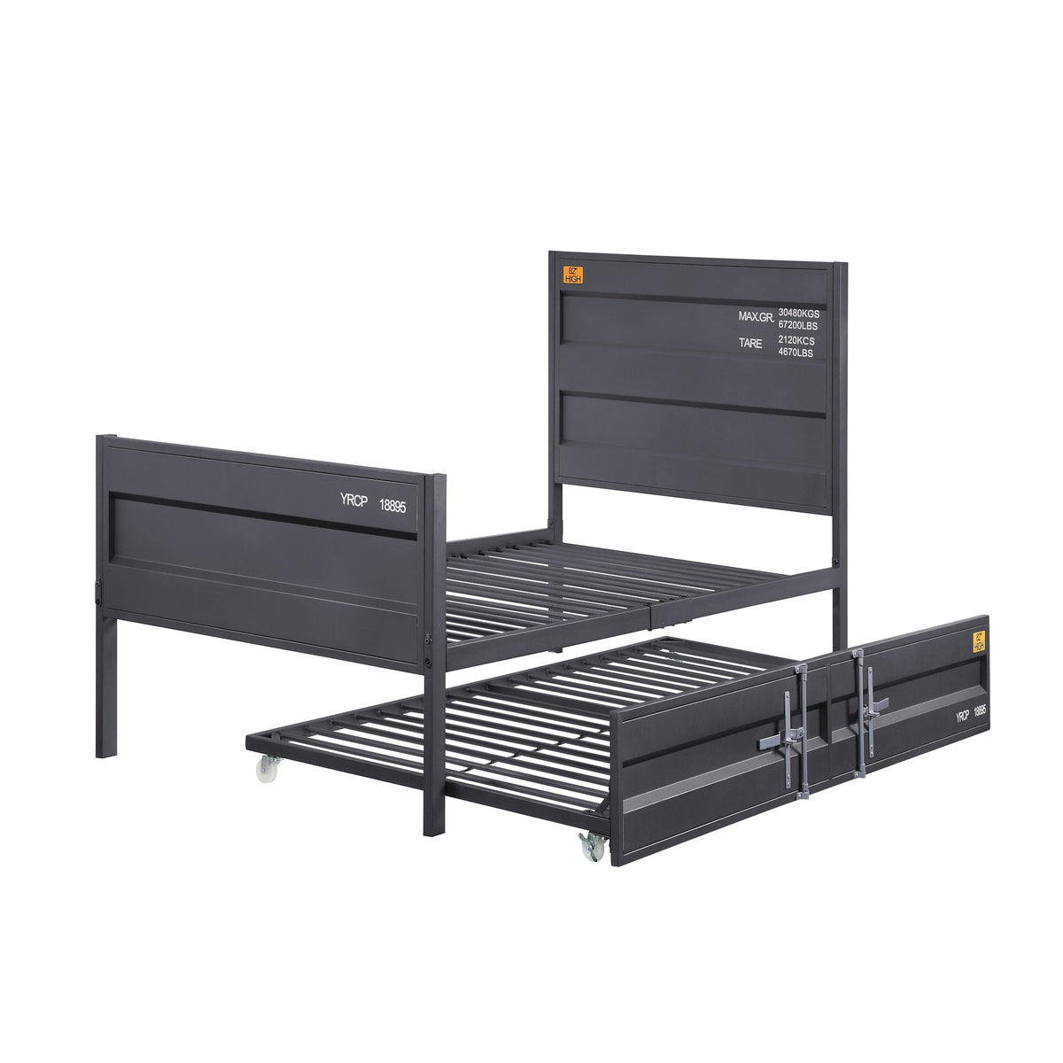 Gunmetal Full Platform Bed