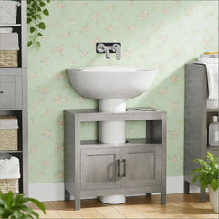 Bathroom Under Sink Cabinet,Pedestal Sink Storage Cabinet