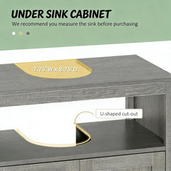 Bathroom Under Sink Cabinet,Pedestal Sink Storage Cabinet