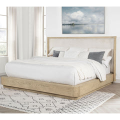 Kimpton Beige Oak Eastern King Wingback Bed