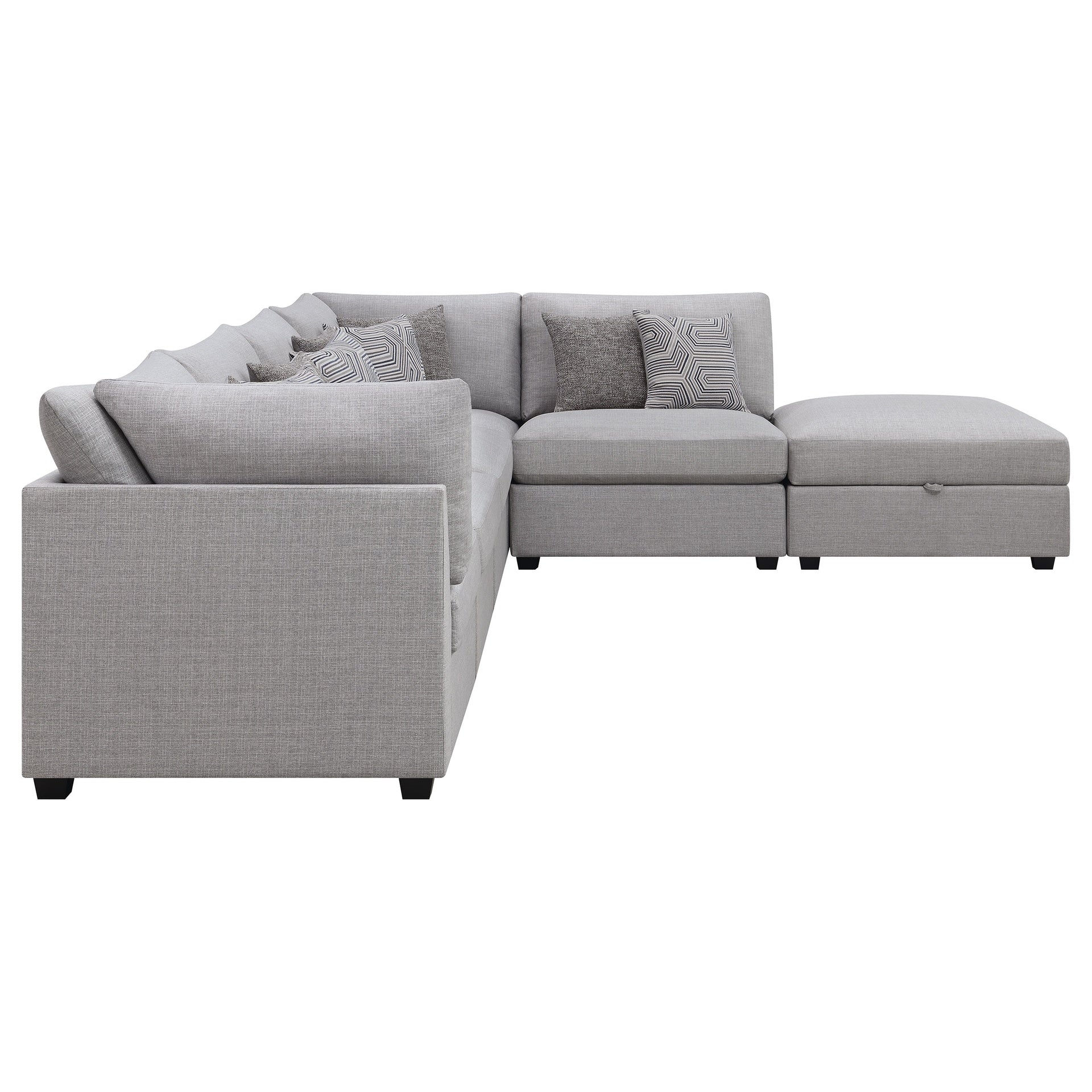 Lafayette Grey 6-piece Upholstered Sectional Sofa
