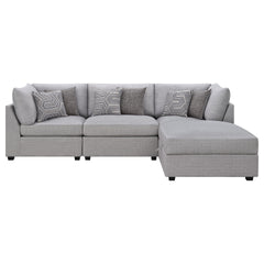Lafayette Grey 4-piece Upholstered Sectional Sofa
