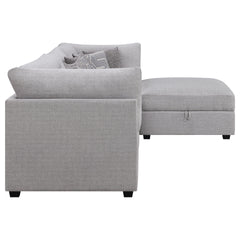 Lafayette Grey 4-piece Upholstered Sectional Sofa