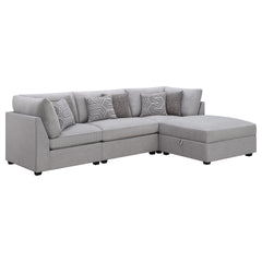 Lafayette Grey 4-piece Upholstered Sectional Sofa